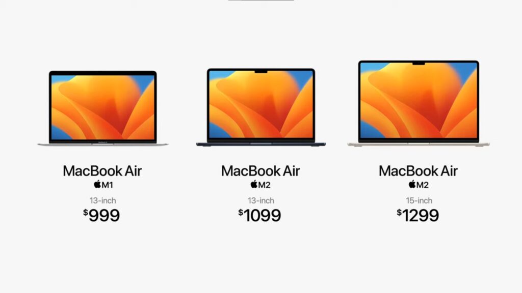 Precios de las nuevas MacBook Air