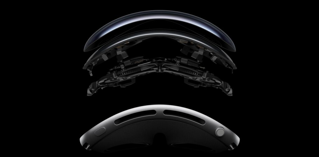 Despiece del headset Apple Vision Pro