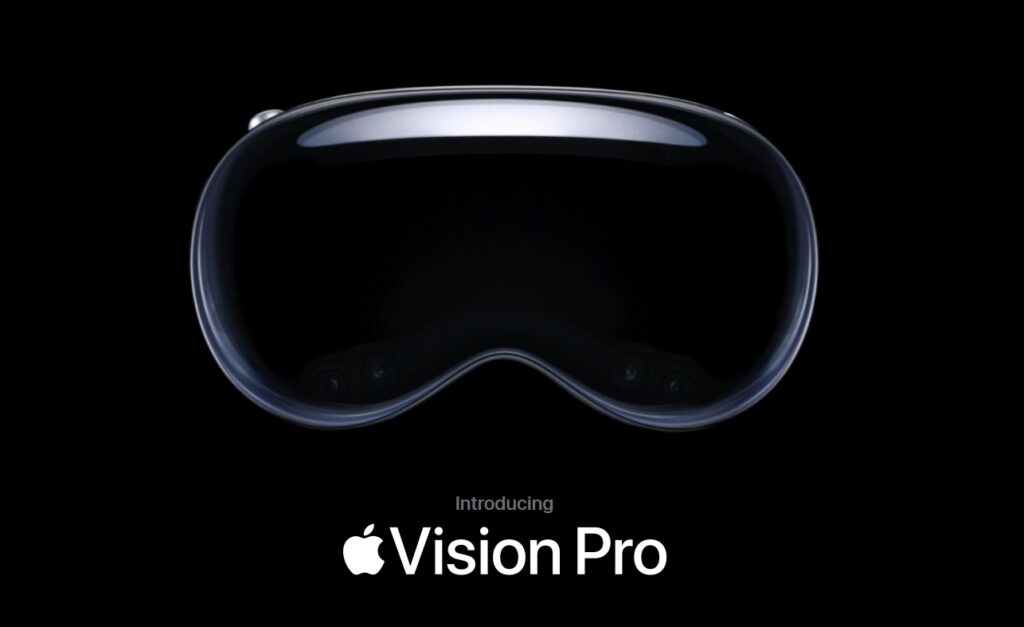 Render del headset Apple Vision Pro