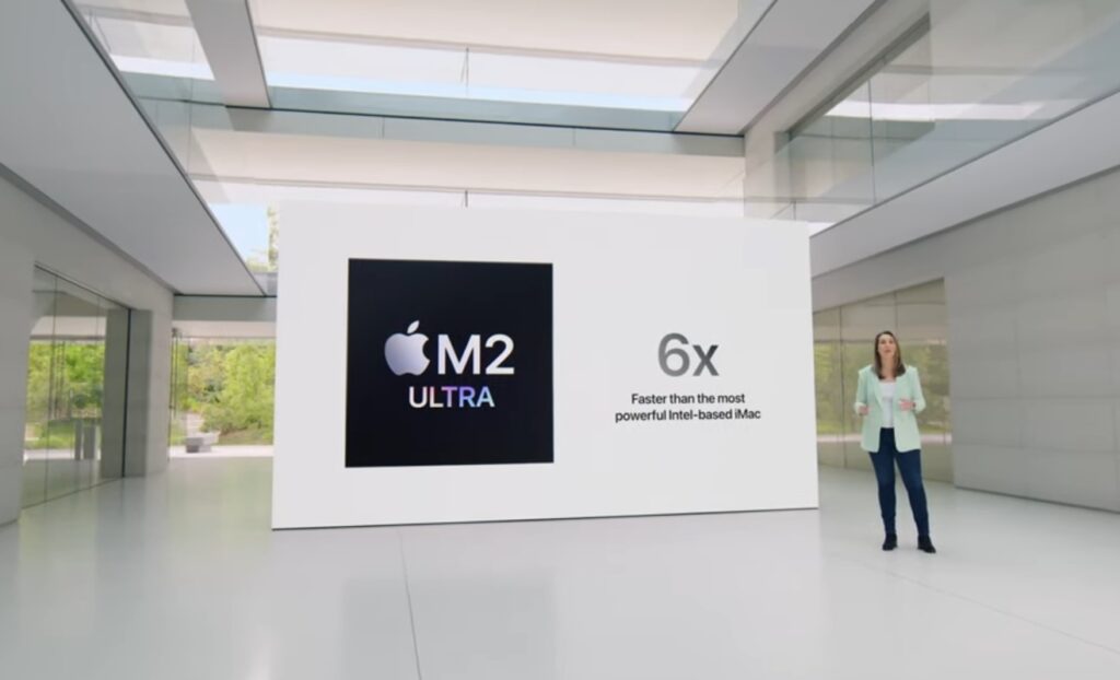 M2 Ultra es 6 veces mas potente que cualquier Mac con procesadores Intel