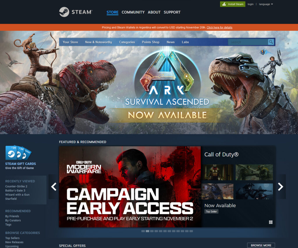 Steam: estos podrían ser los nuevos precios para los videojuegos en dólares  para el store argentino - Cultura Geek